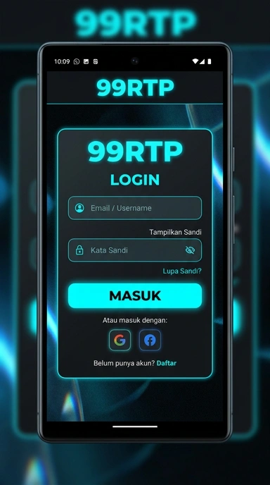 Tampilan halaman login 99rtp