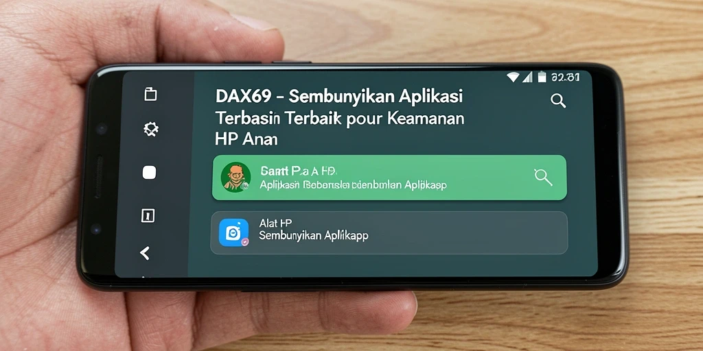 Tampilan antarmuka DAX69 untuk menyembunyikan aplikasi dengan mudah.